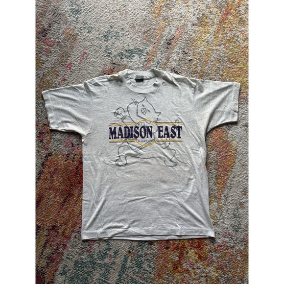 Mascotte Other - Vintage 90s Madison East Purgolders Mascot Heather Grey T-Shirt Size L